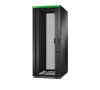 Easy Rack 800mm/42U/1100mm con Techo, Panel lateral, ruedas, patas y 4 Soportes, Sin fondo, negro