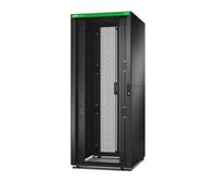 Easy Rack 800mm/42U/800mm con Techo, Panel lateral, ruedas, pies y 4 Soportes, Sin fondo, negro