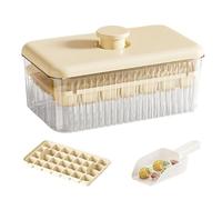 Easy Release Ice Maker with Lid, Stackable Ice Tray Set, 7.48x4.53x4.13 inch Portable Kitchen Accessories for Cocktails, Wine, Coffee, Iced Beverage Making and Freezer Storage