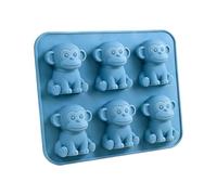 Easy Release Ice Mold, Silicone Monkey Tray, 7.87x3.94 Inches Ice Cubes Tray with Flexible Design, Beverage Iced Mold, Cocktail Trays with Sturdy Material, Iced Cube Maker for Whiskey and Drinks