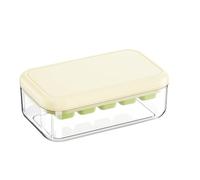 Easy Release Ice Tray, Flexible Silicone Bottom Mold, Ice Maker for Iced Beverage Making, with Spill-Proof Cover, Space Saving Design, Professional Grade Frost Cube Maker for Drinker Home Office Party