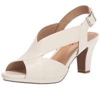 Easy Street Christy, Sandalia con talón Mujer, White, 40.5 EU