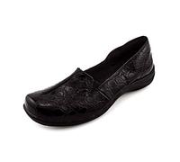 Easy Street Mujeres Purpose Punta Cerrada Zapato Bajo de Metedera, Black Patent Croco, Talla 8