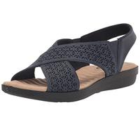 Easy Street Sandalia Claudia para mujer, Azul Marino, 38 EU