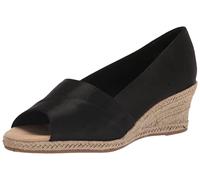 Easy Street Sandalia de cuña Jasper para mujer, Seda tailandesa negra, 39 EU