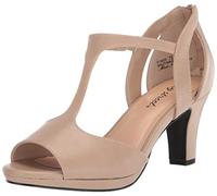 Easy Street Sandalia de tacón Flash para mujer, Nude Perlado, 42 EU