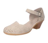Easy Street Sandalia de tacón Justina para mujer, gris, talla 9