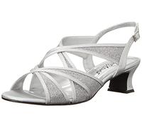Easy Street Tristen, Sandalia con talón Mujer, Plateado Brillante, 40 EU