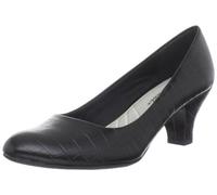 Easy Street Women's Fabulous, Bomba Mujer, Diseño de cocodrilo Negro, 38.5 EU Ancho