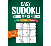 Easy Sudoku Book for Seniors Large Print: 150 Relaxing Puzzles in 50 Pt Big Font to Support Memory, Focus & Logical Thinking for Low Vision & Visually Impaired Adults