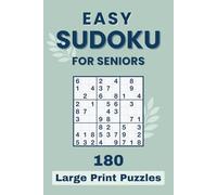 Easy Sudoku for Seniors: 180 Large Print Puzzles: Big Puzzles | Memory Support | Brain Games for Seniors | Includes Solutions