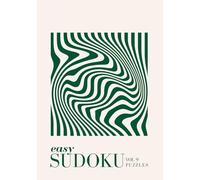 Easy Sudoku: Pretty Travel Size Bauhaus Sudoku Puzzle A5 Size | Calm. Clever. Portable (Travel Sudoku - Easy)