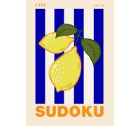 Easy Sudoku: Pretty Travel Size Sudoku Puzzle Book A5 Size - Mediterranean Summer Set (Travel Sudoku - Easy)