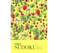 Easy Sudoku: Pretty Travel Size Vintage Strawberry Sudoku Puzzle Large Print (A5 Aesthetic Sudoku - Easy)