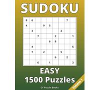 Easy Sudoku Puzzle Book: 1500 Sudoku Puzzles for Adults & Beginners | Brain Games with QR Code Solutions (1500 Sudoku Puzzle Series by Craig Yates)