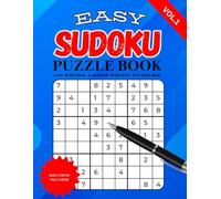 Easy Sudoku Puzzle Book for Adults: 100 Extra Large Print Puzzles, 1 per Page