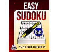 Easy Sudoku Puzzle Book for Adults: 200 Brain Games with Big Print for Seniors, Beginners and Brain relaxation: Stress-free puzzles, 6x6 Grid Size