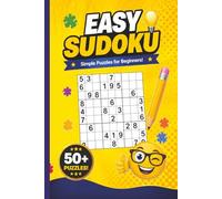 Easy Sudoku Puzzle Book: Sudoku Puzzles for ADHD | Help Calm the Mind, Relax and Focus | 6x9 Inches, 110 Pages | 50+ Puzzles | Solutions Included
