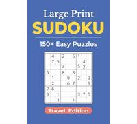 Easy Sudoku Travel Edition - Large Print: Relaxing Portable Puzzles for Adults & Seniors