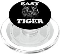Easy Tiger Big Cat, divertido, amante de los tigres, Easy Tiger PopSockets PopGrip para MagSafe