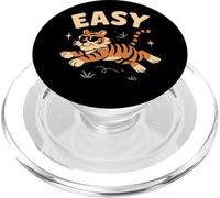 Easy Tiger Big Cat, divertido, amante de los tigres, Easy Tiger PopSockets PopGrip para MagSafe