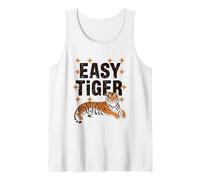 Easy Tiger - Diseño de gato salvaje relajado Camiseta sin Mangas