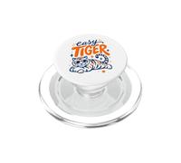 Easy Tiger Fun Dibujado a Mano Vintage Art Cat Lovers Gráfico PopSockets PopGrip para MagSafe