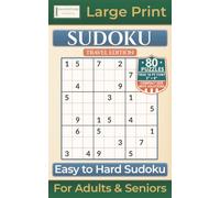 Easy to Hard Sudoku: Travel Edition with 80 Puzzles|Large Print for Adults & Seniors (Premium Puzzle Books - Sudoku)