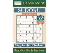 Easy to Hard Sudoku: Travel Edition with 80 Puzzles|Large Print for Adults & Seniors (Premium Quality Sudoku Books)