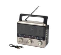 Easy-To-Use Interface Portable Radio, Large Dial, Am Fm, Ac Powered, Battery Operated, Digital Tuner, Afc, Headphone Compatible, Portable Radio With