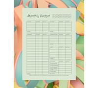 Easy-to-Use Monthly Budget Planner for Beginners: Organize Your Finances with Ease - Budget, Track, and manage Your Money Effectively | 8”x10” with 122 Pages