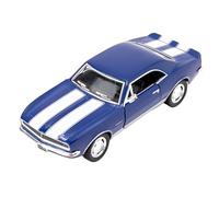 Easy Toys Maqueta de coche compatible con Chevrolet Camaro Z28 1967 - Coche de juguete a escala con puertas abatibles - Modelo de coche (azul)