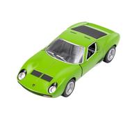 Easy Toys Modelo de Coche Compatible con Lamborghini Miura P400 SV - Coche de Juguete a Escala con Puertas Que se abren - Modelado de Coches (Verde)