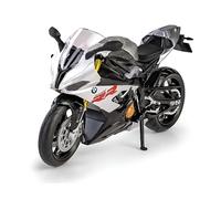 Easy Toys Modelo de moto compatible con BMW S 1000 RR - Modelos de moto a escala 1:12 con caballete - Kit de modelo de juguete - Modelismo estático de colección (gris)