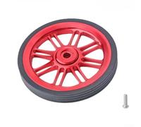Easy Wheels, aleación CNC de 85 mm, rueda plegable para bicicleta, acabado anodizado resistente al desgaste, diseño ligero de 63 g, bordes lisos para viajes urbanos (rojo)