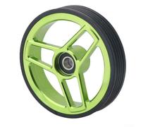 Easy Wheels, para Brompton Aleación de aluminio Doble rodamiento 68mm de ancho, Carrito de empuje de cuerpo ancho Rotación de la rueda (verde)
