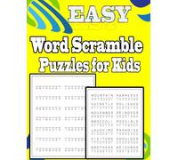 Easy Word Scramble Puzzles For Kids 2025: Improving spelling skills of kids/children ages 5-6-9-10