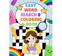 Easy Word Search & Coloring Book For Kids Ages 4-8: 30 Fun Word Search Puzzles | Activity Book | holiday word search