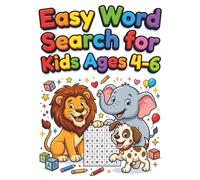 Easy Word Search for Kids Ages 4-6: Fun and Simple Large Print Puzzle Book with Animals, Food, and Everyday Words