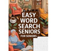 Easy Word Search for Seniors: Portable Alphabet Hunt Puzzle Book for Grown-Ups
