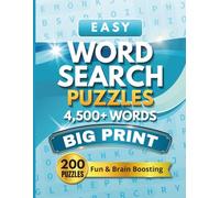 Easy Word Search Puzzle Book for Adults: 200 Large Print Puzzles | 4,500+ Words | Beginner-Friendly | Relaxing & Stress-Free Brain Games