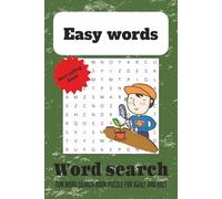 Easy Words Search Book: Word searches with easy to read print about animal, tools and more | 6x9 inches, 110 pages | 50+ puzzles... Gift for vacations, holiday and free time.