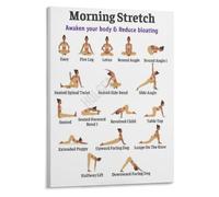Easy Yoga Stretches Poster Wake Up Your Body