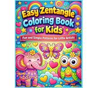 Easy Zentangle Coloring Book for Kids: Fun and Simple Patterns For Little Artists | TinyHandsCanDo Studio