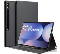 EasyAc Funda para Samsung Galaxy S9/S10 Ultra 14.6 Pulgadas 2024, Slim Folio Protectora Tablet Carcasa, Múltiples Ángulo de Visión, Negro
