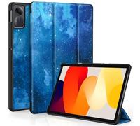 EasyAcc Funda Carcasa Compatible con Xiaomi Redmi Pad SE 11 Pulgadas 2023, Ultra Slim PU Protectora Carcasa con Función de Soporte,Estrella Azul