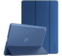 EasyAcc Funda Compatible con iPad 9a Generación 8a / 7a Generación, Case Ultra Slim Carcasa Smart Cover PU Protector con iPad 10.2 2021 2020 2019, Azul Marino