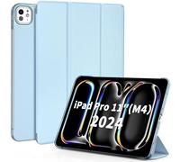 EasyAcc - Funda Compatible con iPad Pro M4 2024 11 Pulgadas, Case Ultra Slim Carcasa Smart Cover, Azul Cielo