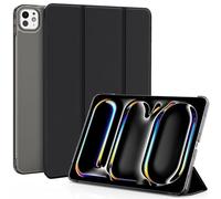 EasyAcc - Funda Compatible con iPad Pro M4 2024 11 Pulgadas, Case Ultra Slim Carcasa Smart Cover, Negro