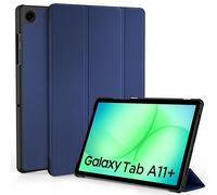 EasyAcc Funda Compatible con Samsung Galaxy Tab A11+/ A11 Plus 11 Pulgadas 2025 SM-X236B/SM-X230- Ultra Slim PU Protectora Carcasa con Función de Soporte función Atril, Azul Oscuro